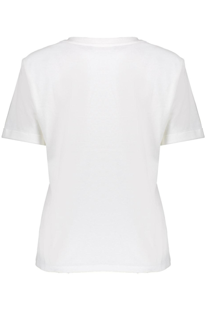 BASIC T SHIRT MET PALM GRAPHIC 52413 41 000010 OFF WHITE/ORANGE